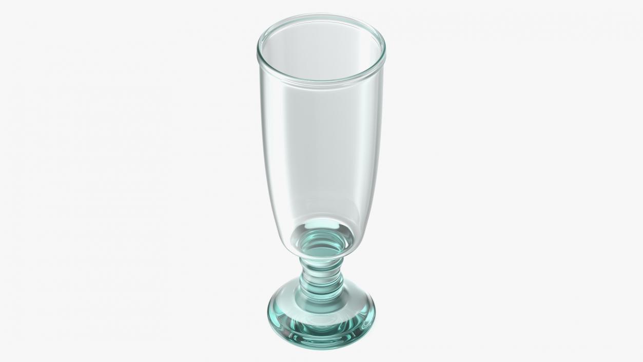 3D Clear Glass Flower Vase model