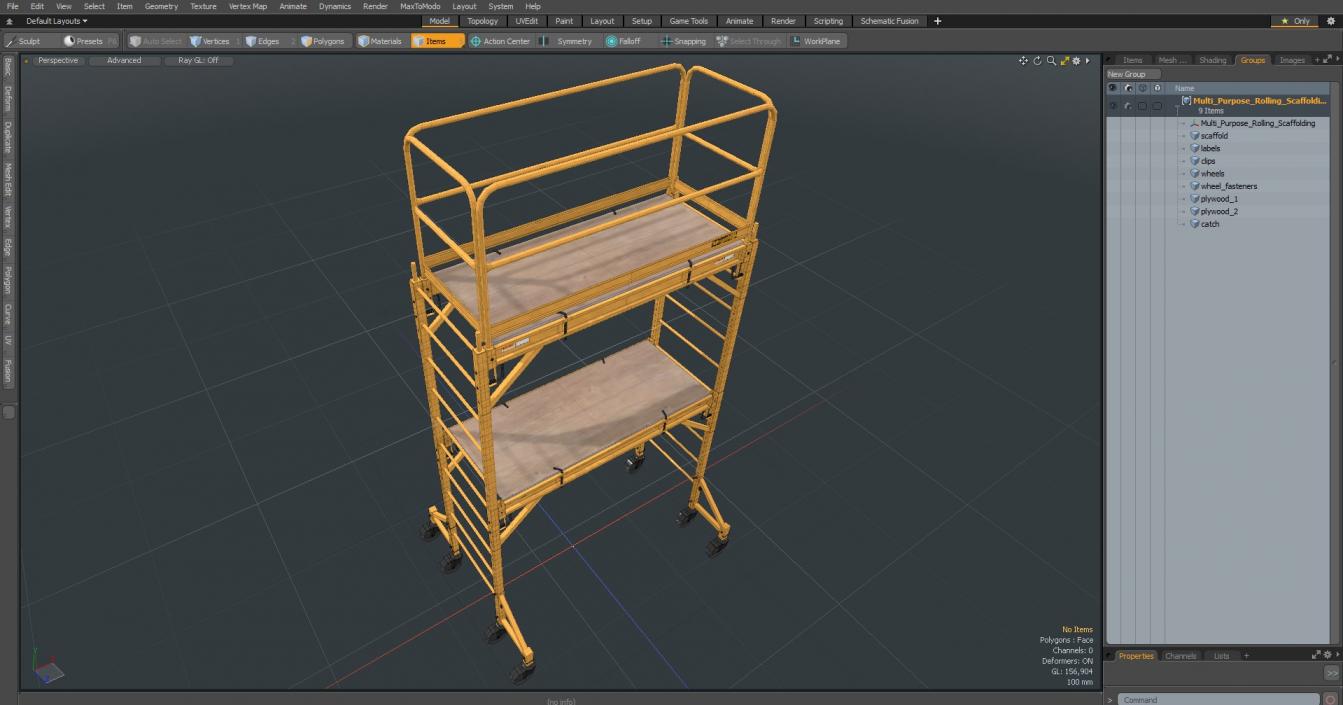 3D Multi Purpose Rolling Scaffolding model