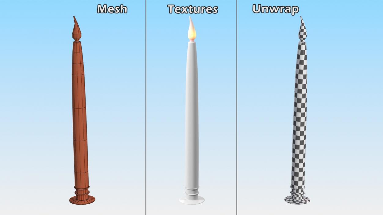 Electric Candles Collection 3D