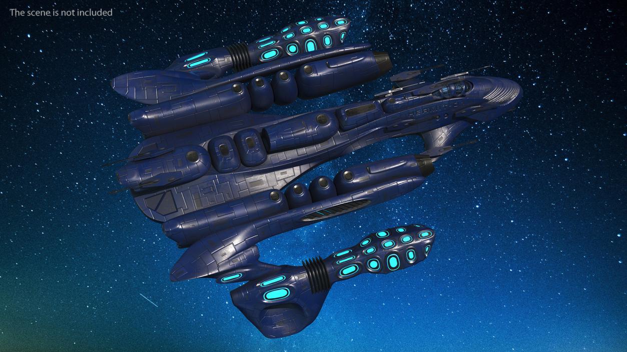 Futuristic Spaceships Collection 2 3D model