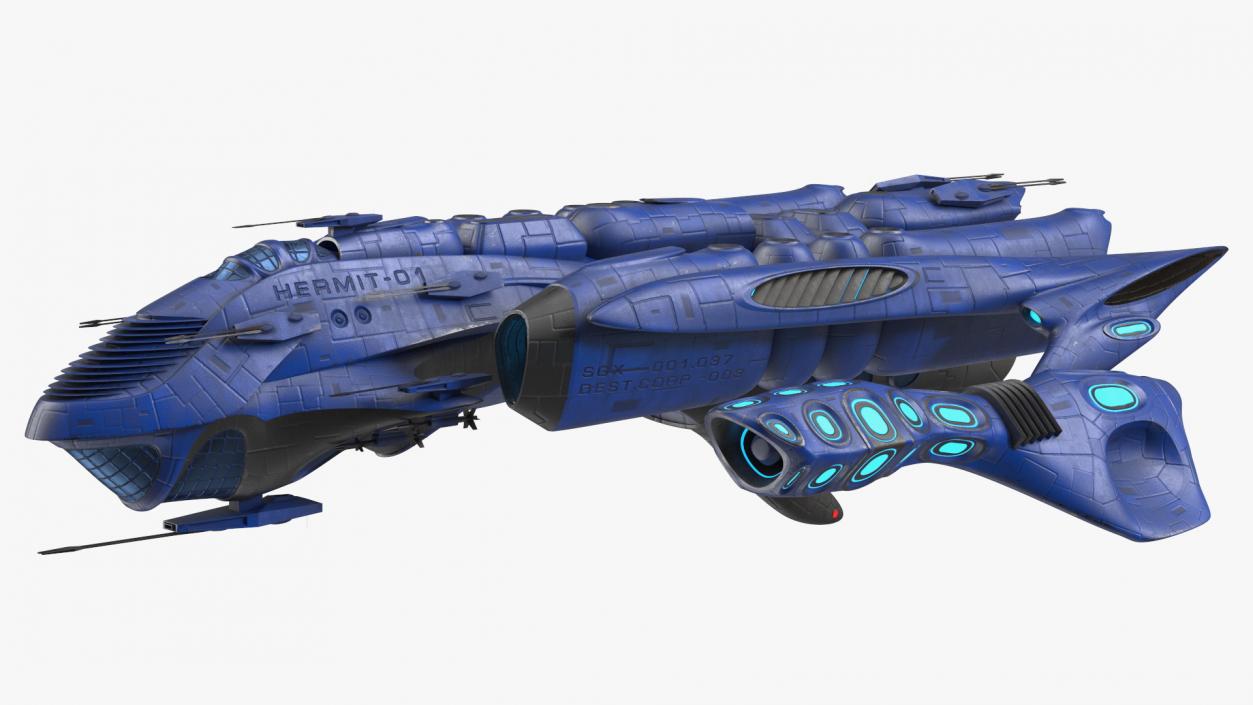 Futuristic Spaceships Collection 2 3D model