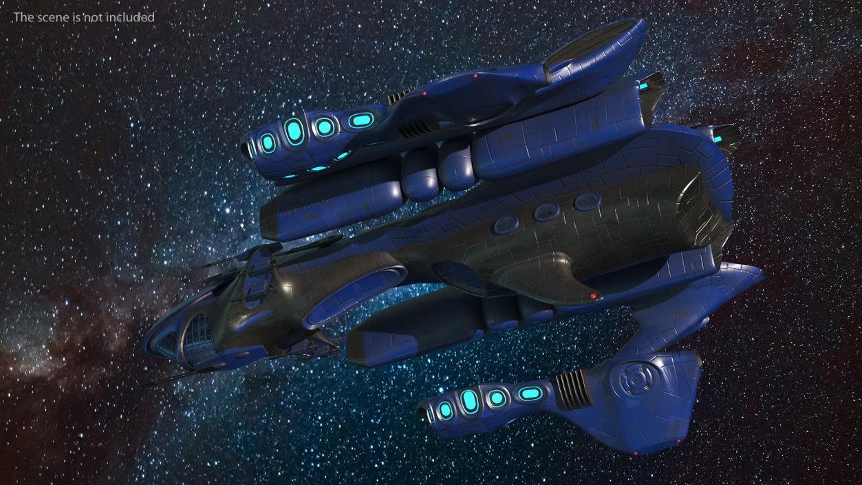 Futuristic Spaceships Collection 2 3D model