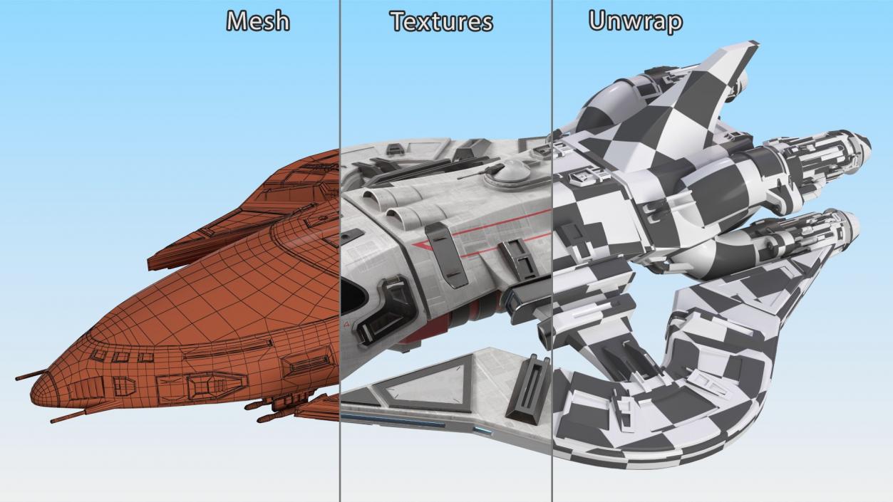 Futuristic Spaceships Collection 2 3D model