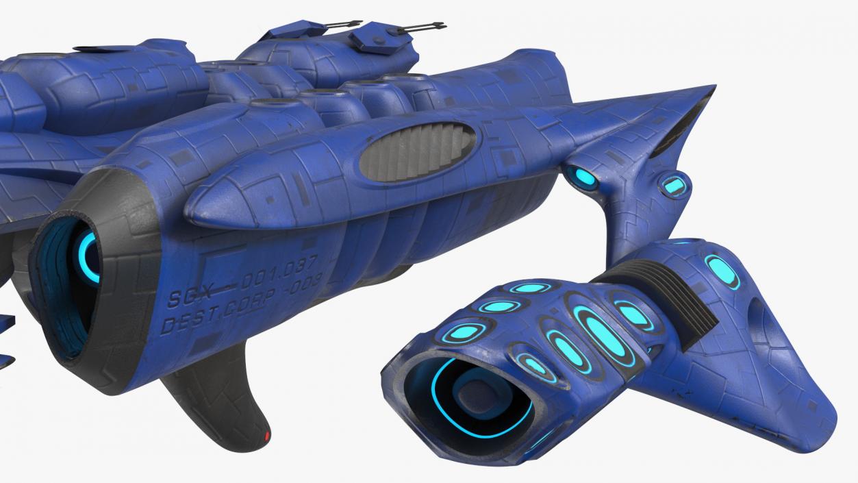 Futuristic Spaceships Collection 2 3D model