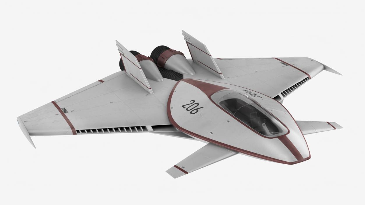 Futuristic Spaceships Collection 2 3D model