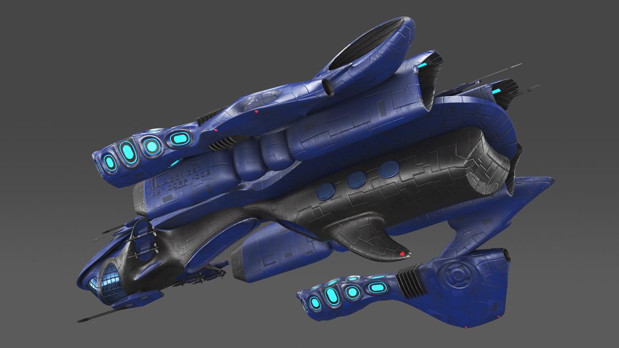 Futuristic Spaceships Collection 2 3D model