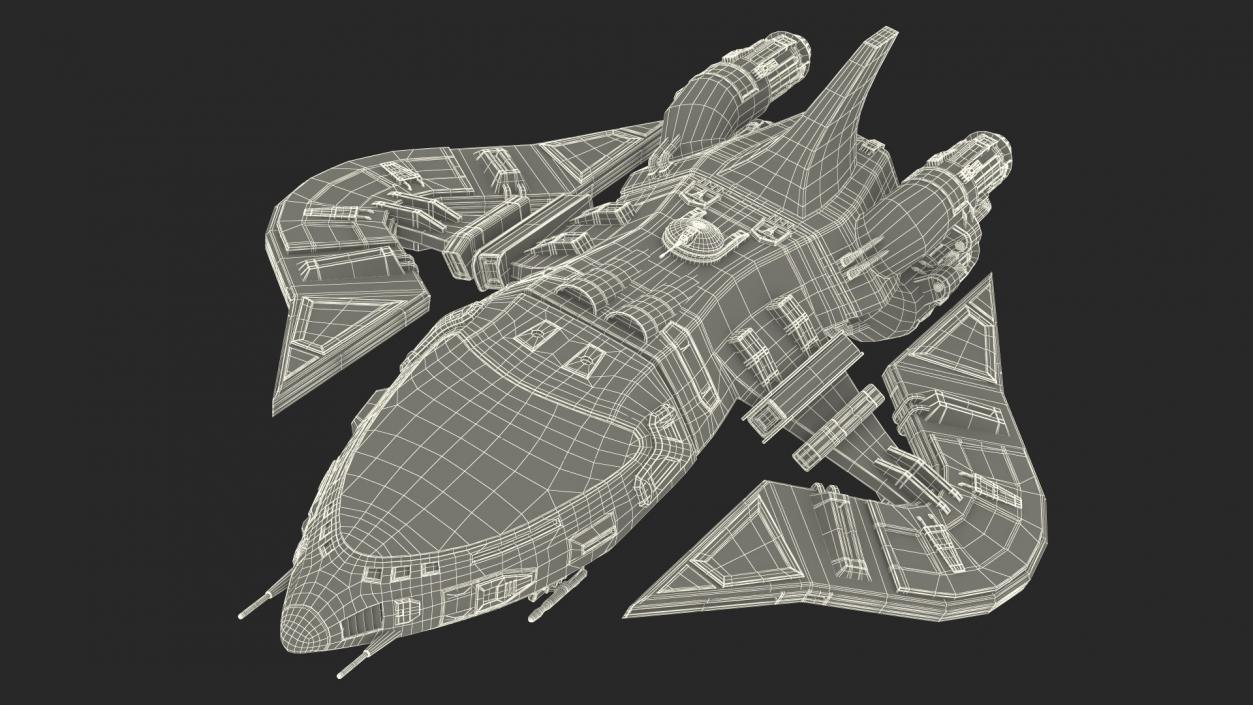 Futuristic Spaceships Collection 2 3D model