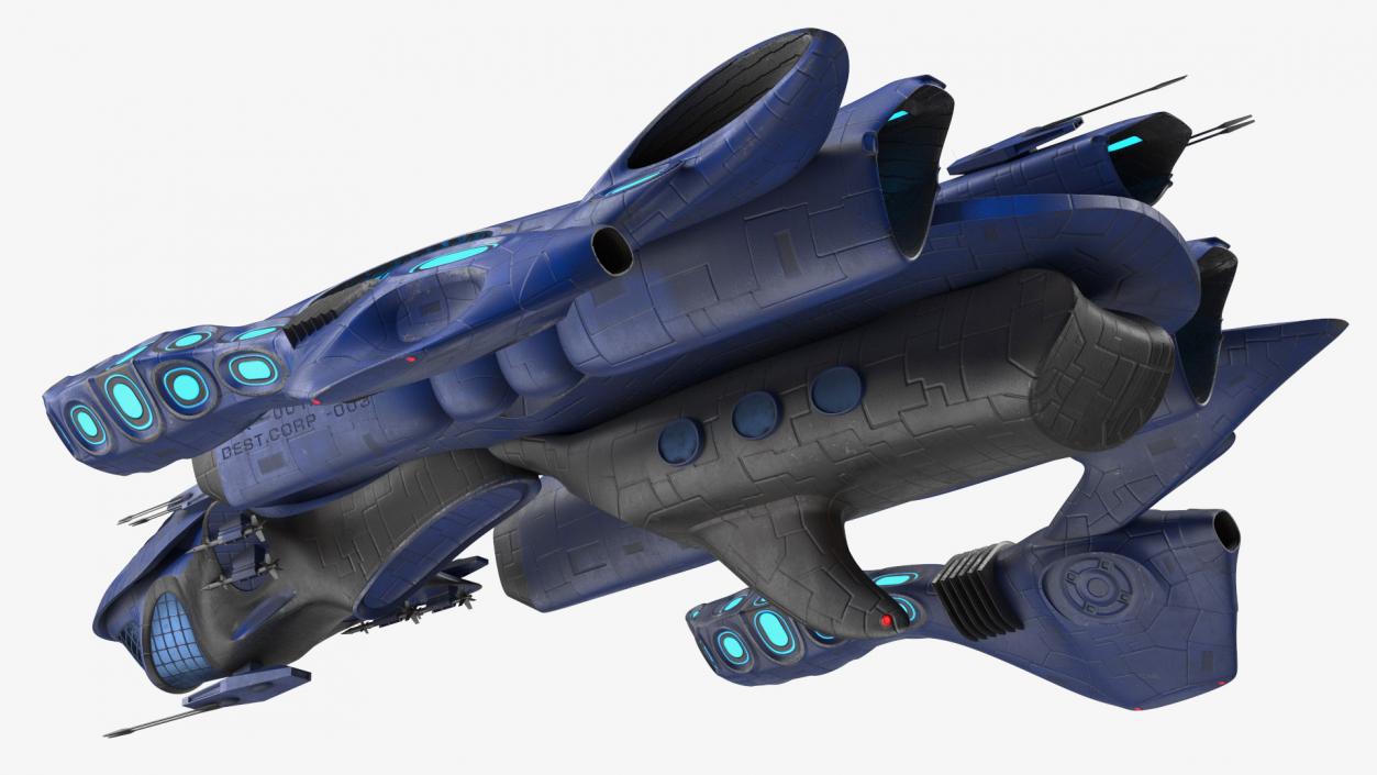 Futuristic Spaceships Collection 2 3D model