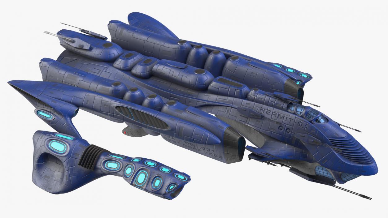 Futuristic Spaceships Collection 2 3D model