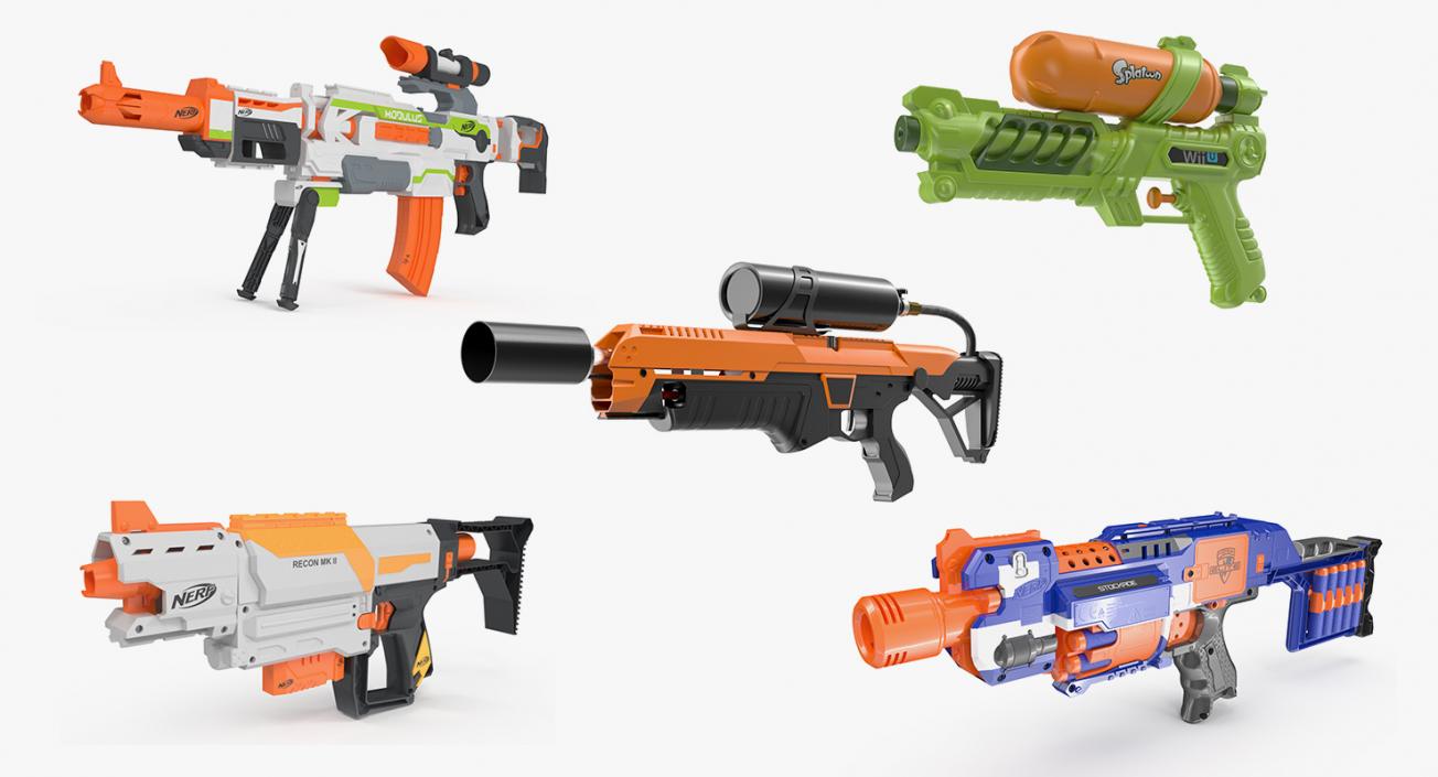 3D Toy Guns Collection 3