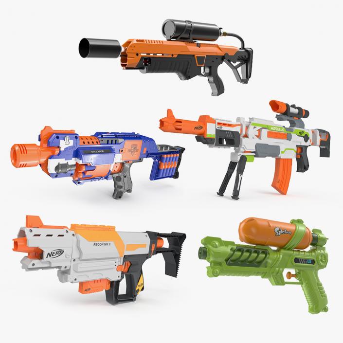 3D Toy Guns Collection 3