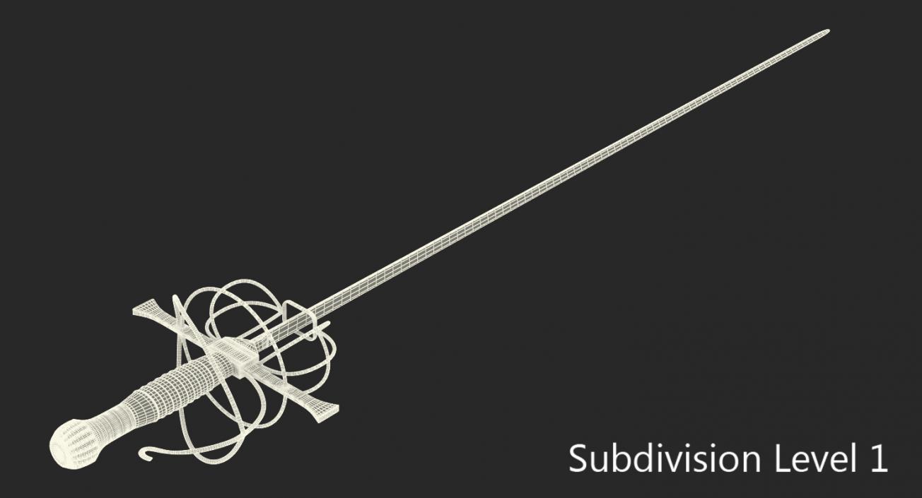 Rapier Sword 3D