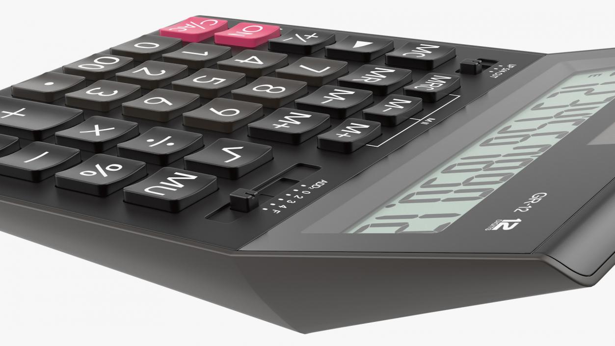 Casio GR-12 Calculator 3D