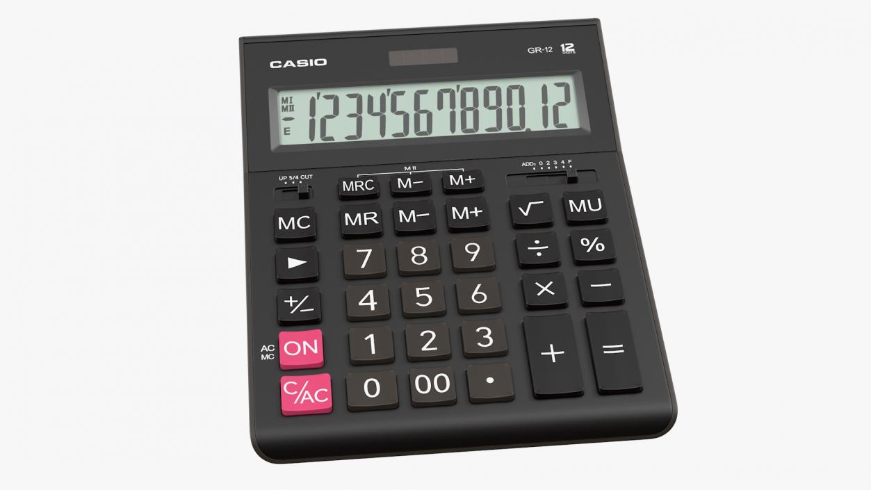 Casio GR-12 Calculator 3D