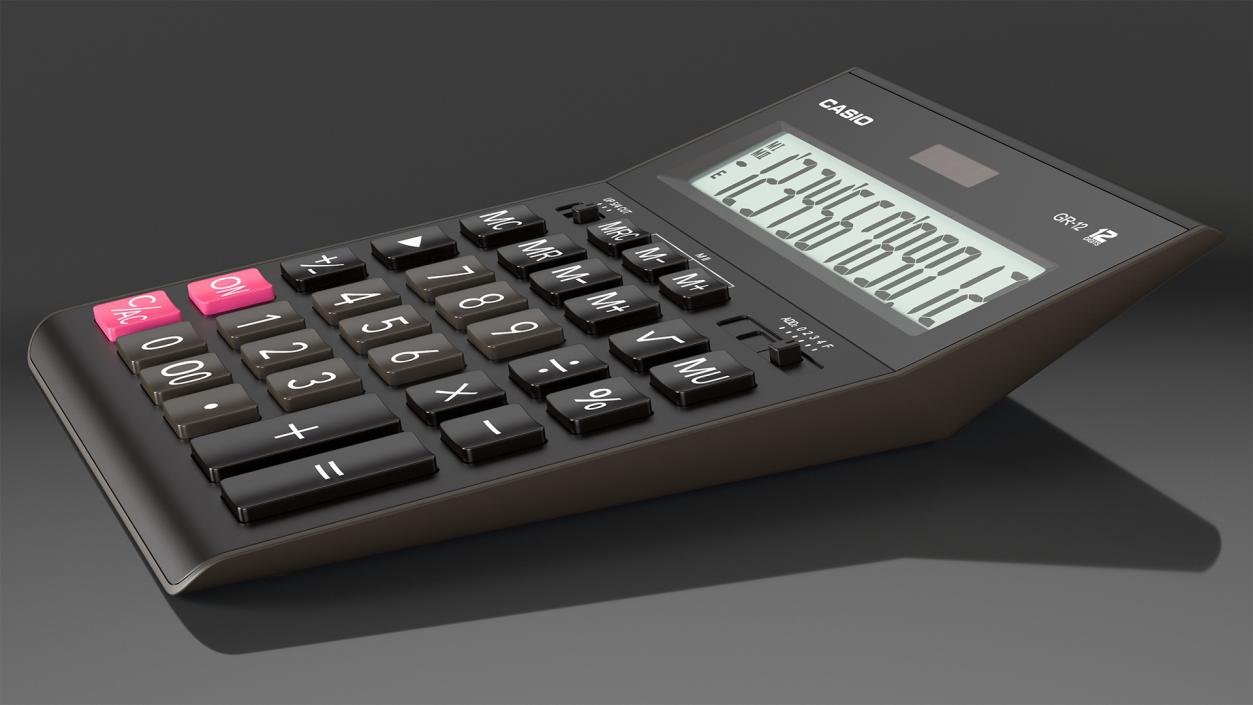 Casio GR-12 Calculator 3D