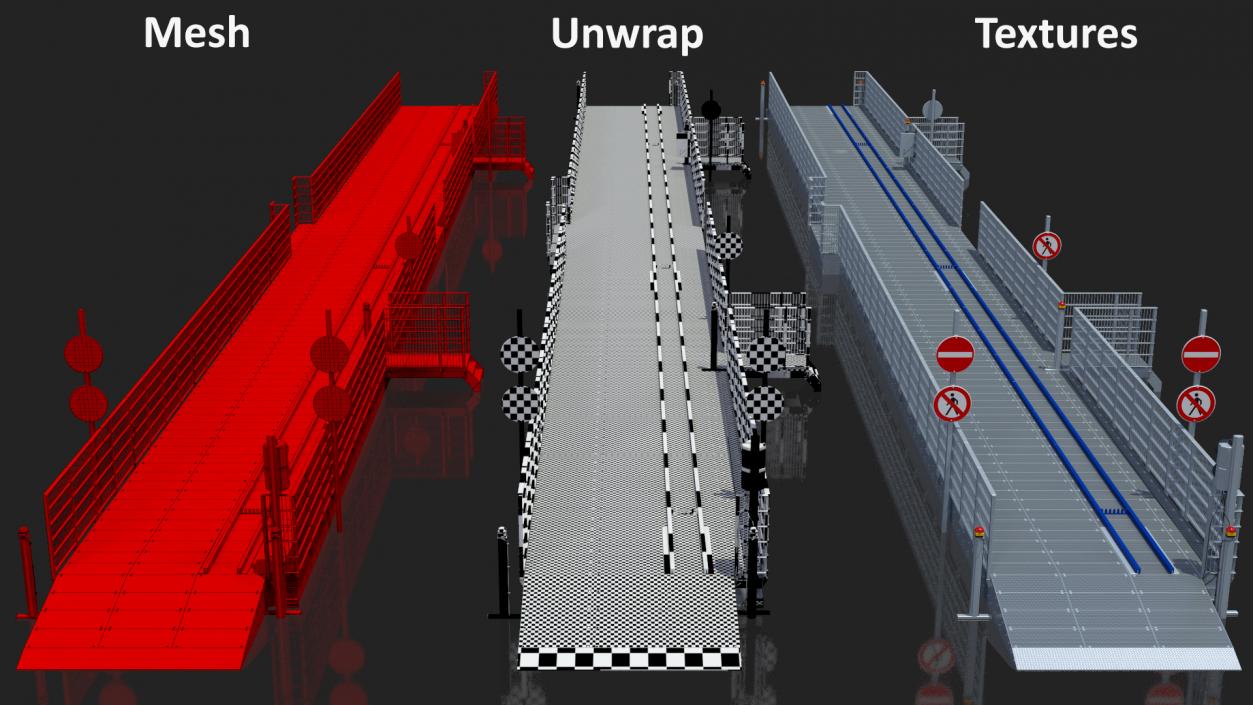 3D Drive Through Car Checkpoint model