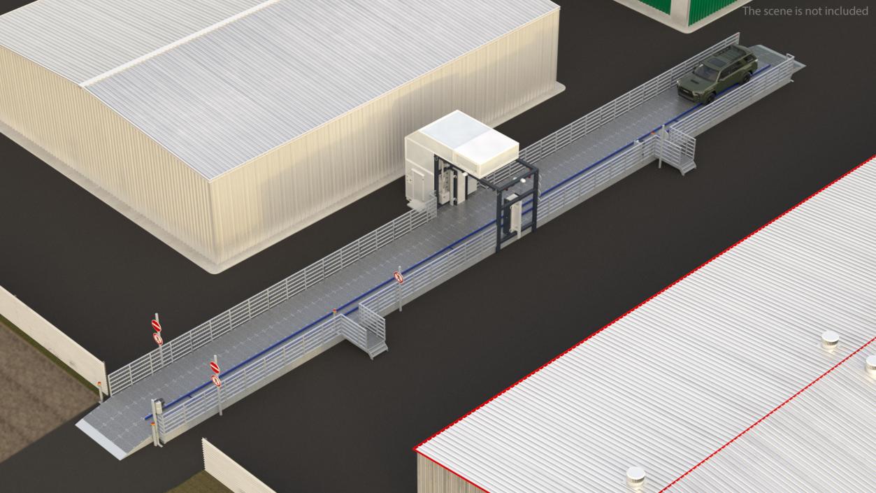 3D Drive Through Car Checkpoint model