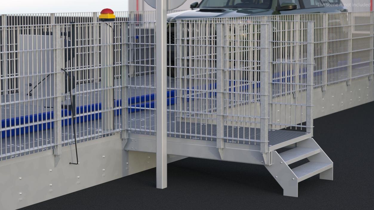 3D Drive Through Car Checkpoint model