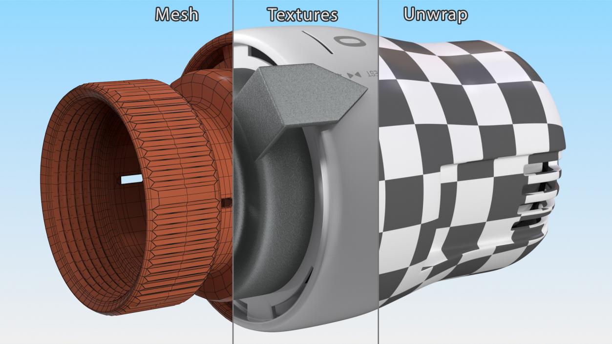 3D Thermostatic Radiator Head Ecocal model