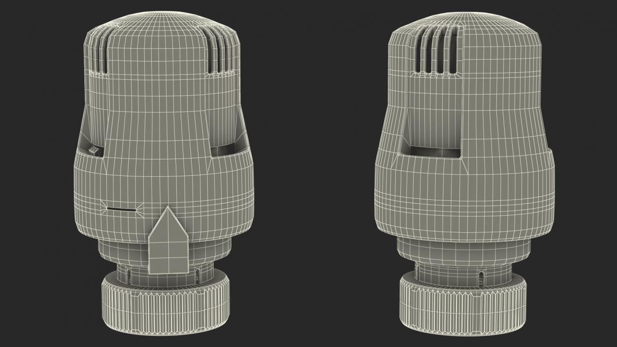 3D Thermostatic Radiator Head Ecocal model