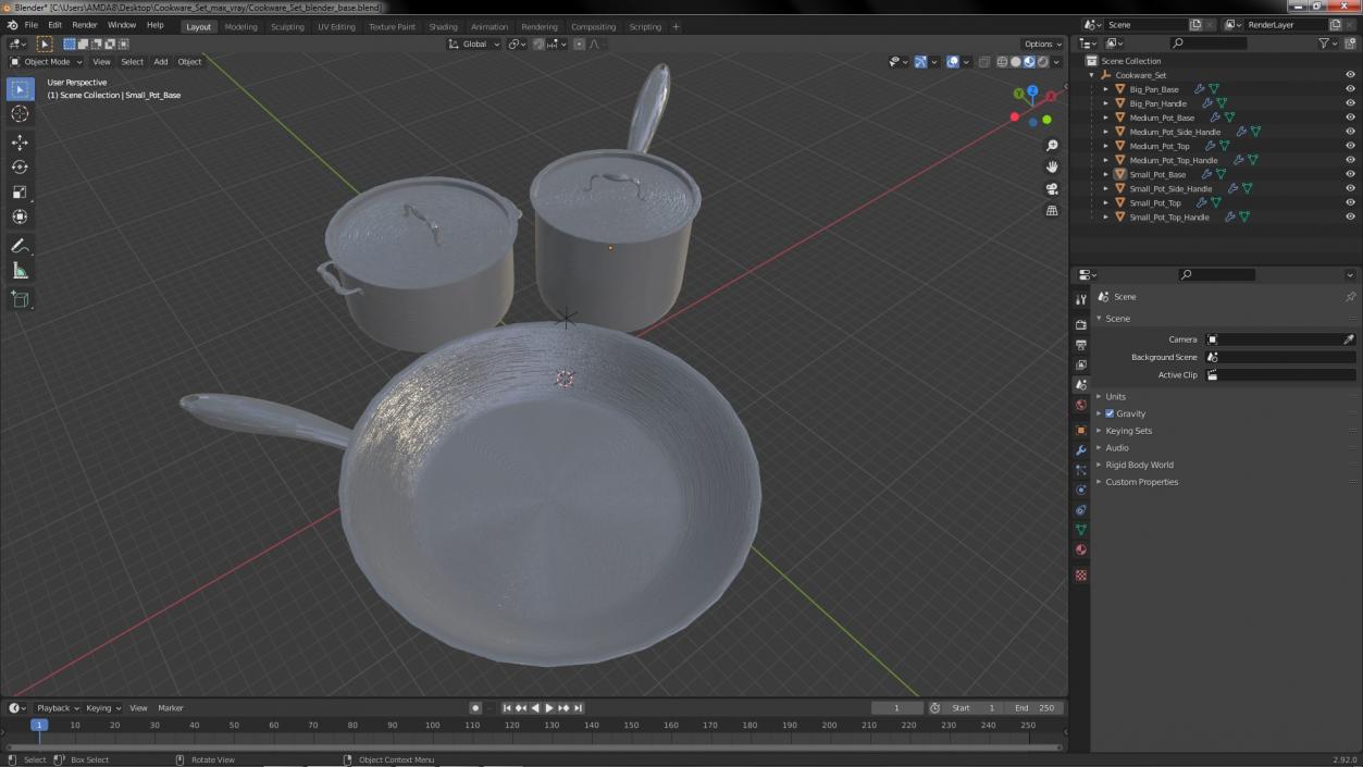 Cookware Set 3D