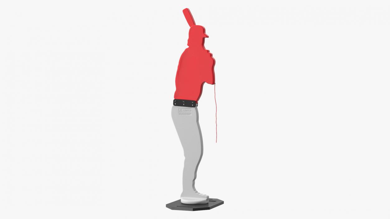 Baseball Pitching Dummy Red 3D