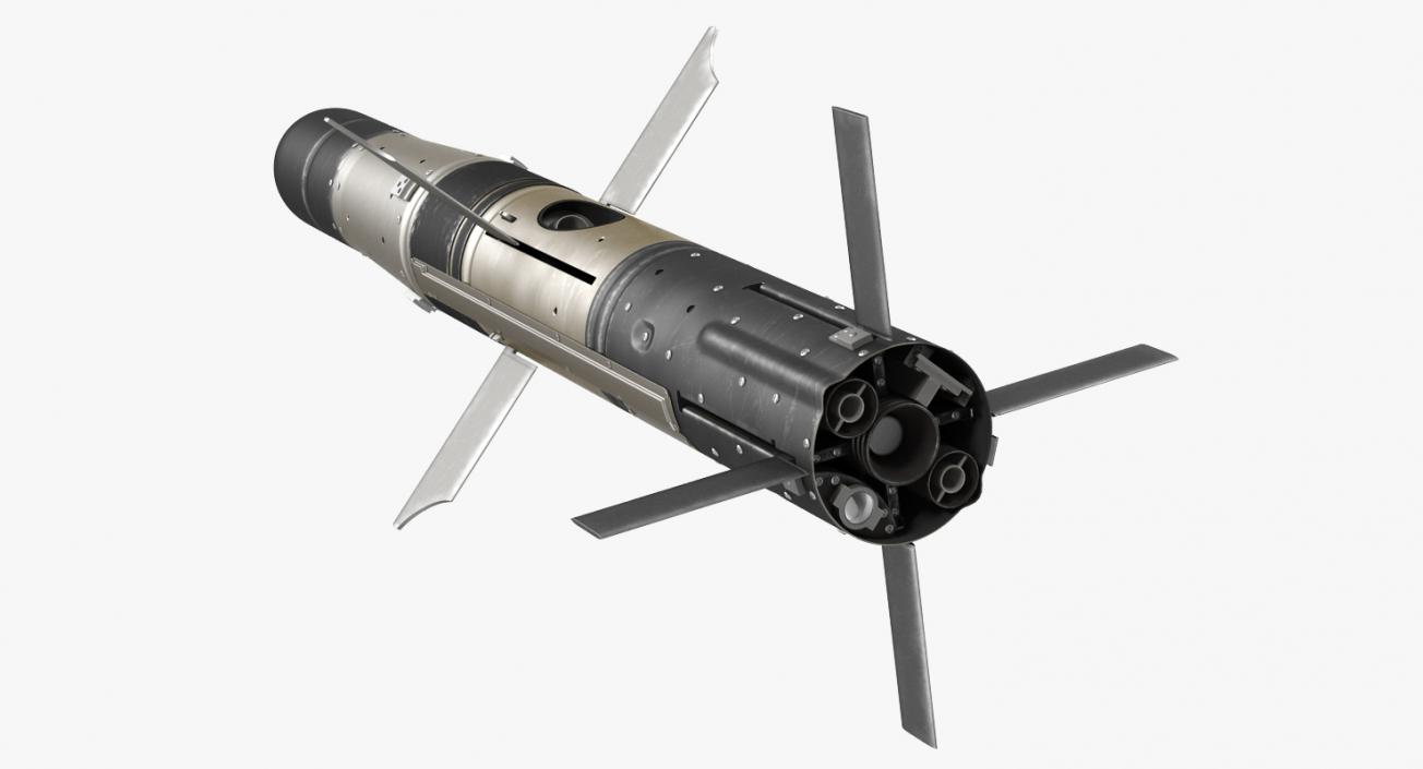 3D BGM 71a TOW Missile Rigged