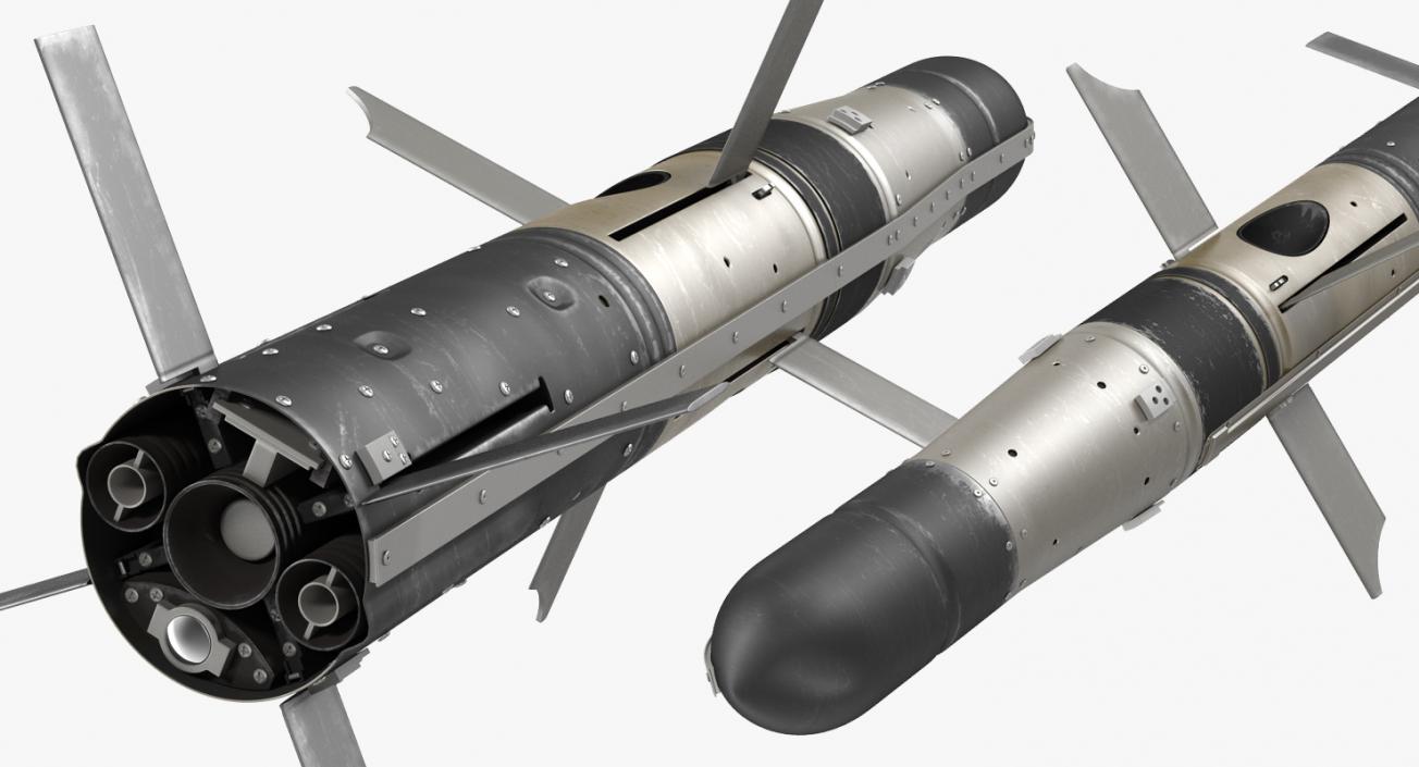 3D BGM 71a TOW Missile Rigged