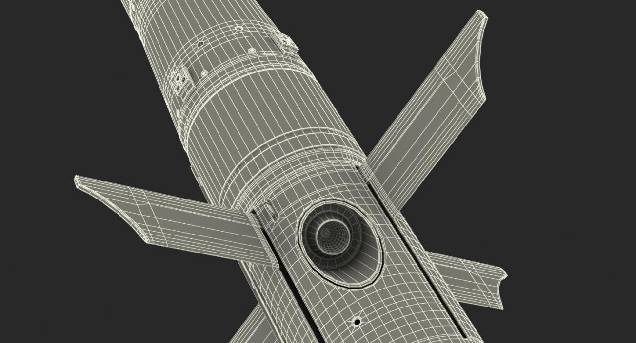 3D BGM 71a TOW Missile Rigged