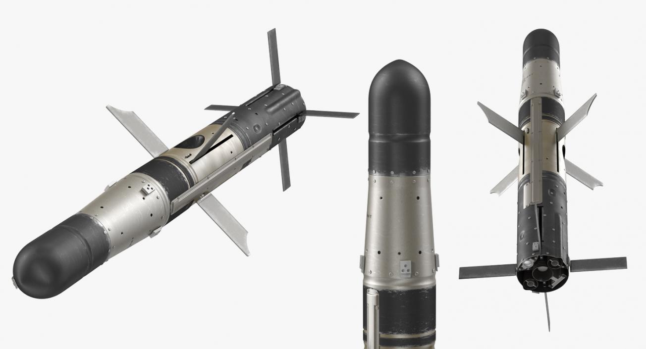 3D BGM 71a TOW Missile Rigged