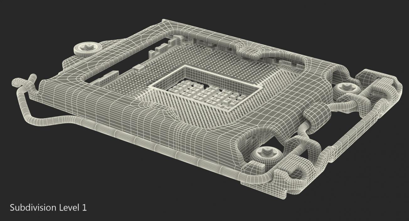 3D LGA1151 Load Plate model