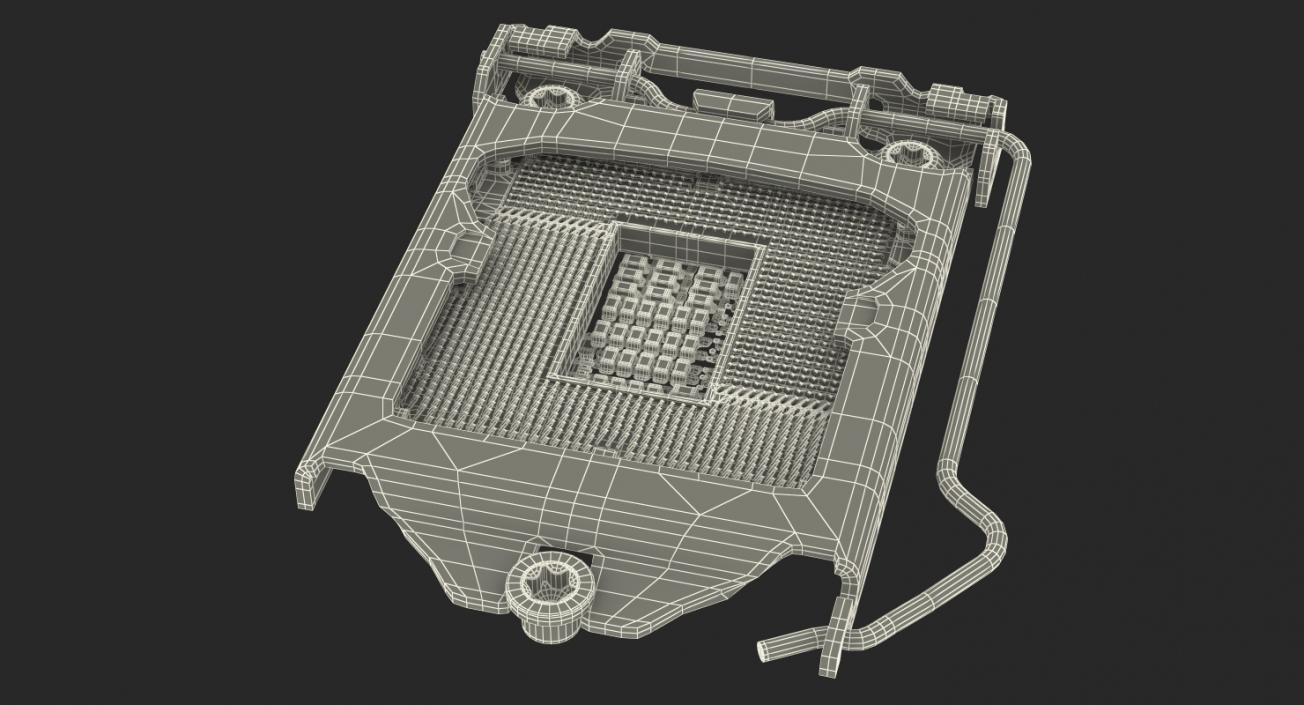 3D LGA1151 Load Plate model