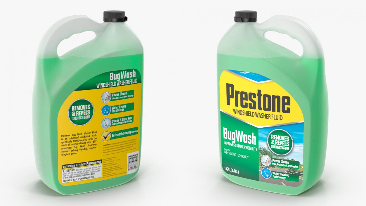 3D Windshield Washer Fluid Prestone Bug Wash