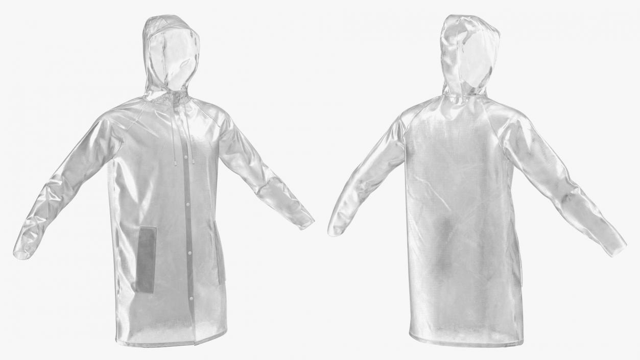 3D Transparent Raincoat Waterproof