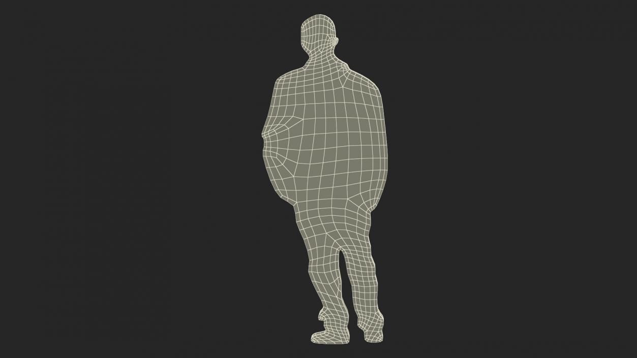 3D model Standing Man Silhouette 2