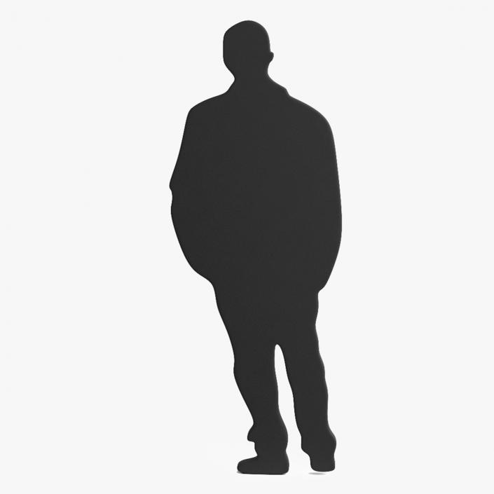 3D model Standing Man Silhouette 2