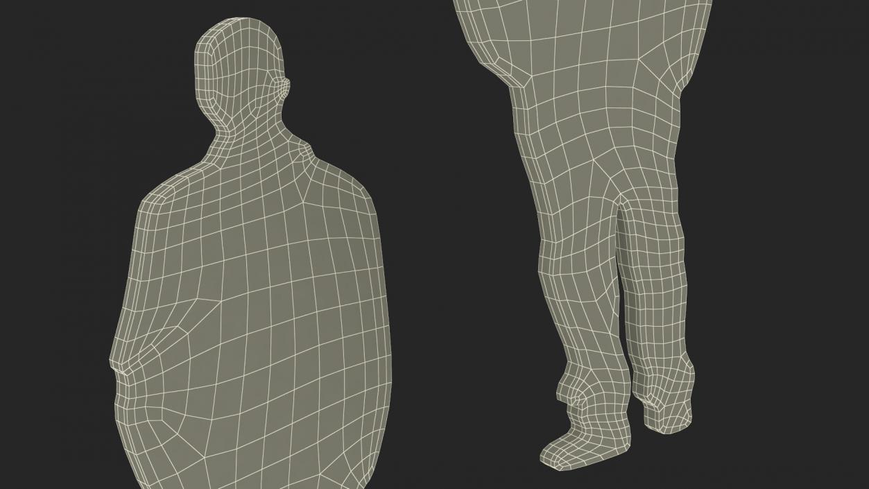 3D model Standing Man Silhouette 2