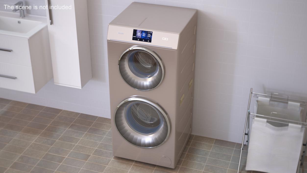 3D model Duo Washing Machine Haier