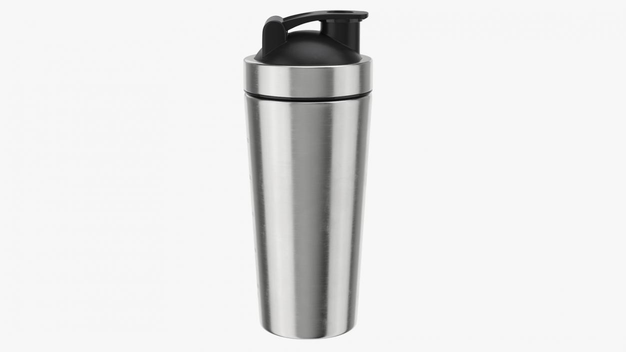 Stainless Steel Protein Shaker Bottle 3D