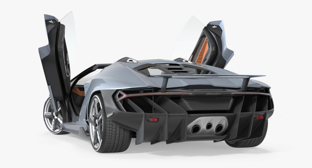 3D Lamborghini Centenario Roadster 2017 Rigged model