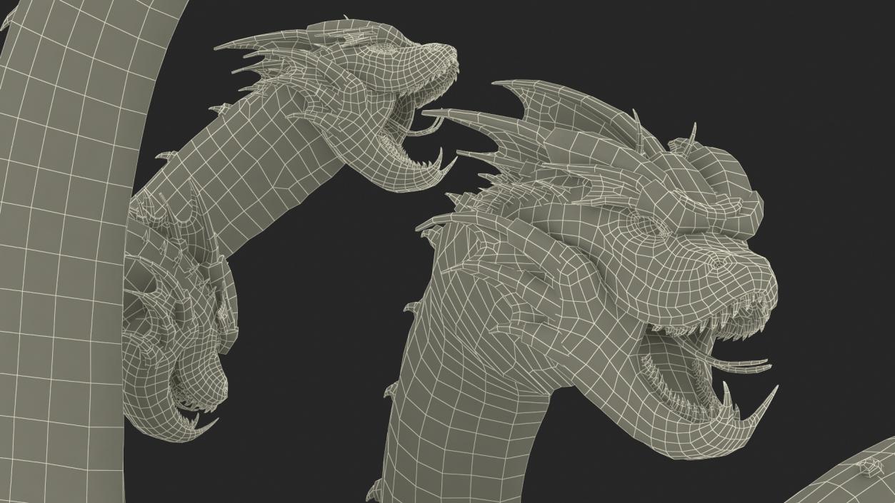 3D Lernaean Hydra Attack Pose 2 model