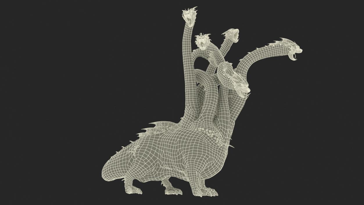 3D Lernaean Hydra Attack Pose 2 model