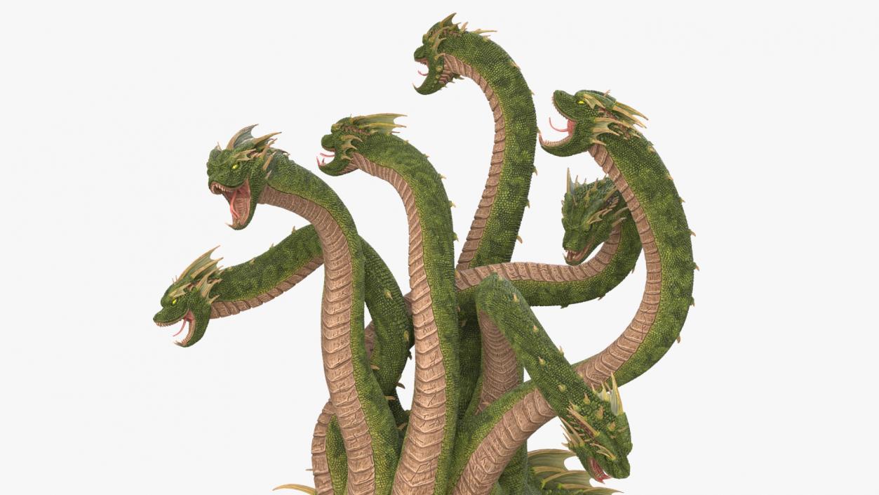 3D Lernaean Hydra Attack Pose 2 model