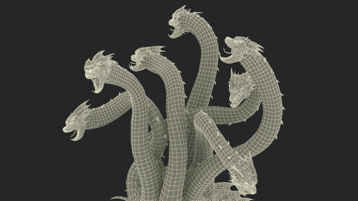 3D Lernaean Hydra Attack Pose 2 model