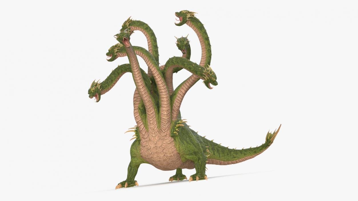 3D Lernaean Hydra Attack Pose 2 model