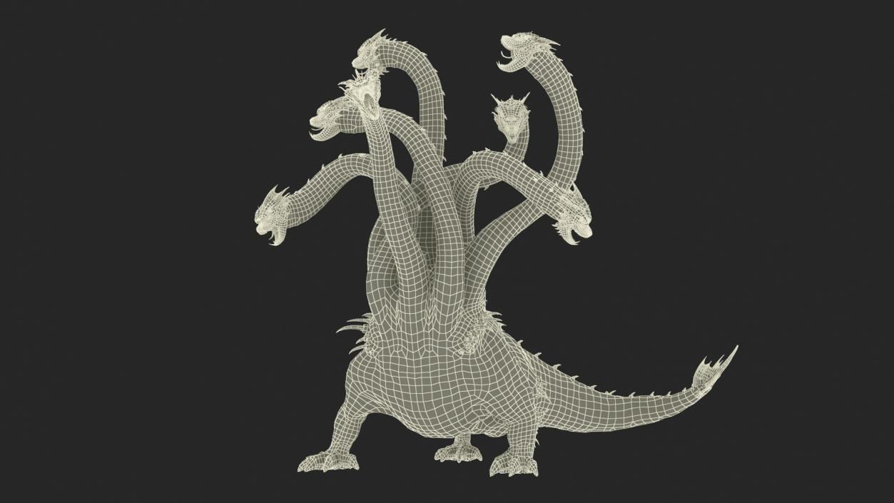 3D Lernaean Hydra Attack Pose 2 model