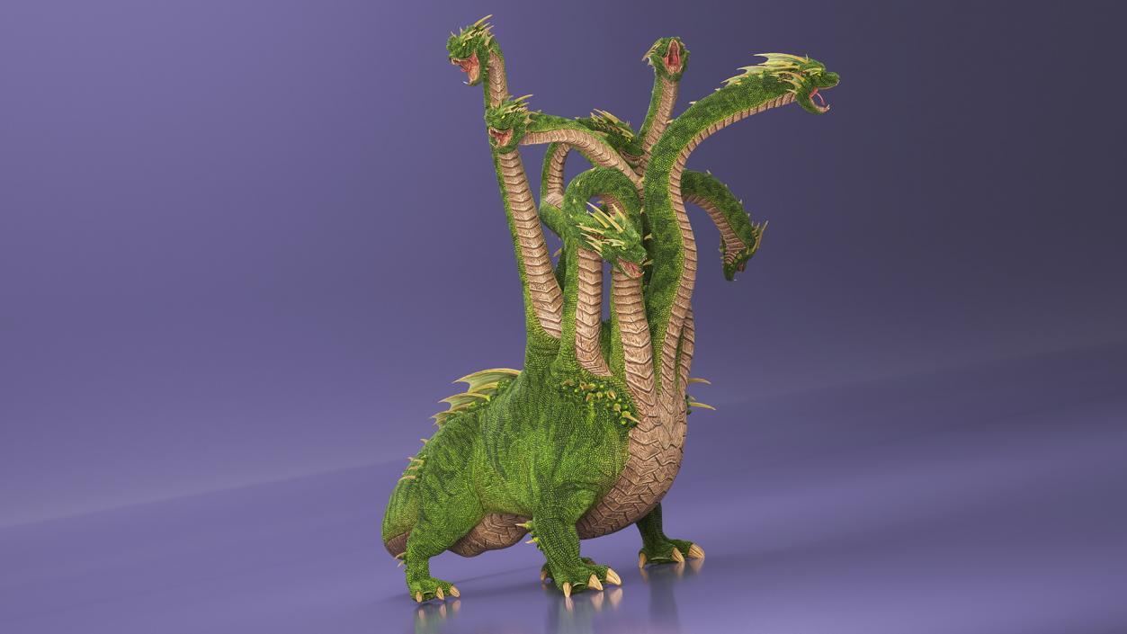 3D Lernaean Hydra Attack Pose 2 model