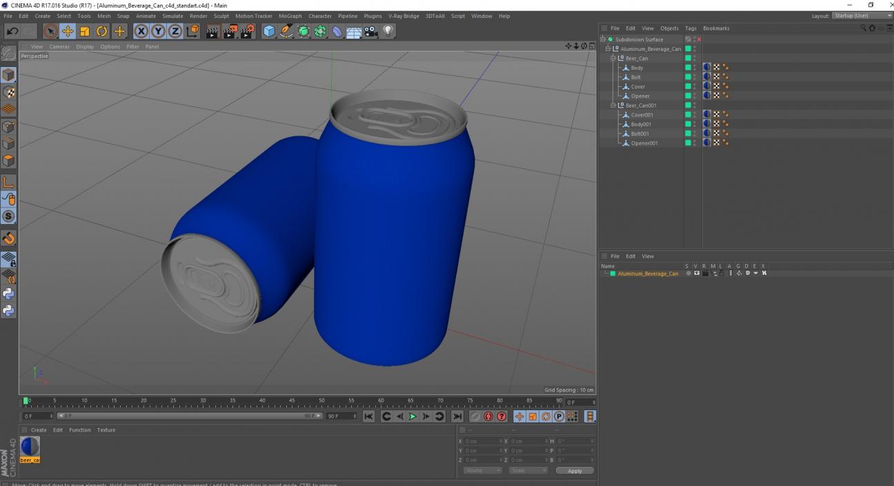 3D Aluminum Beverage Can