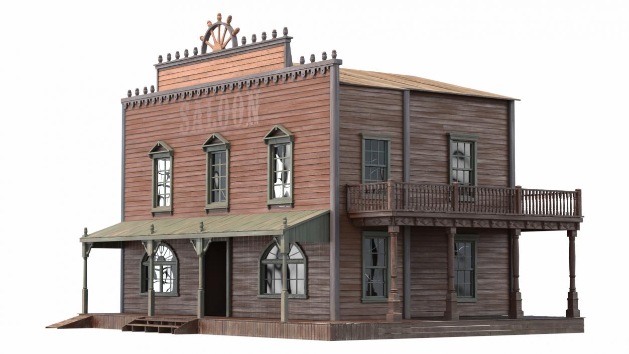 Western Houses Collection 3 3D