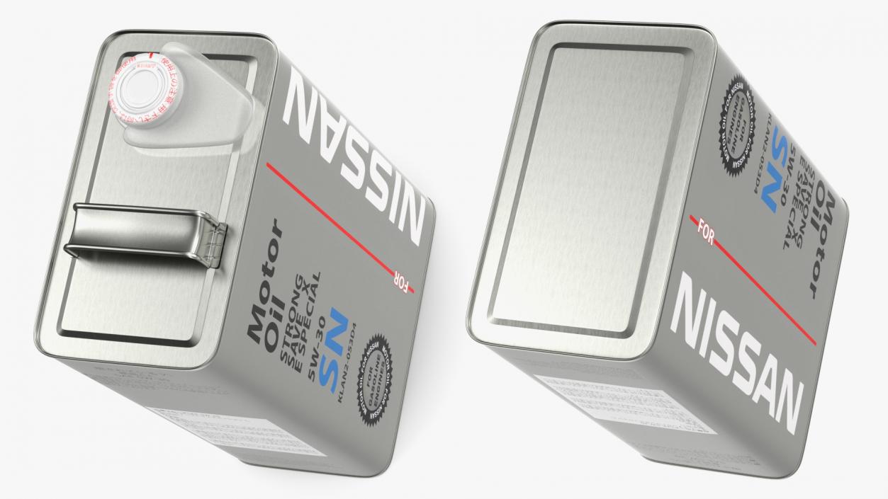 3D Nissan Motor Oil Metal Can